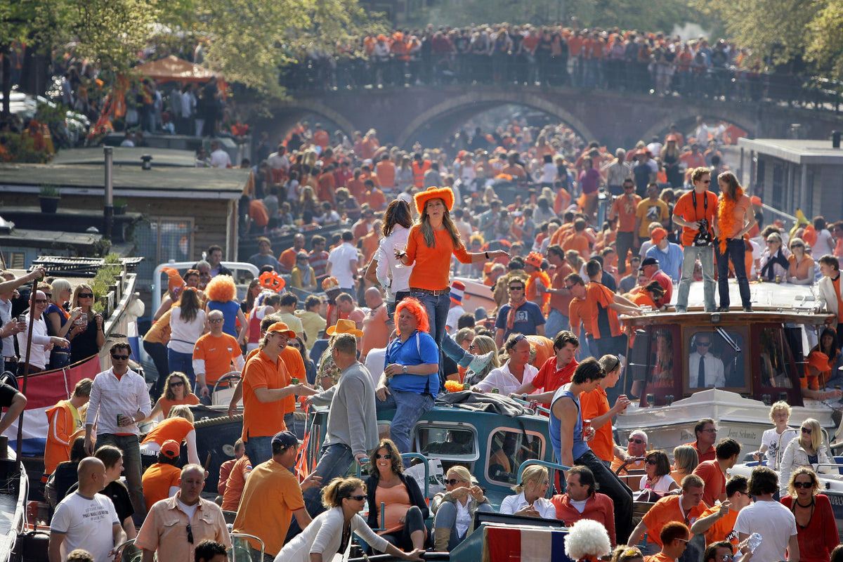 Celebrate King's Day in Amsterdam as part of a Dutch roadrip